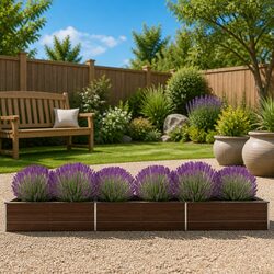 Raised Garden Bed Galvanised Steel Outdoor Planter Box Vegetable Flower Herb Pot