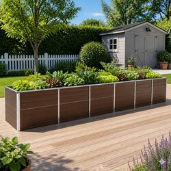Garden Raised Bed Planter Box Outdoor Vegetables Flowers Herbs Growing Container