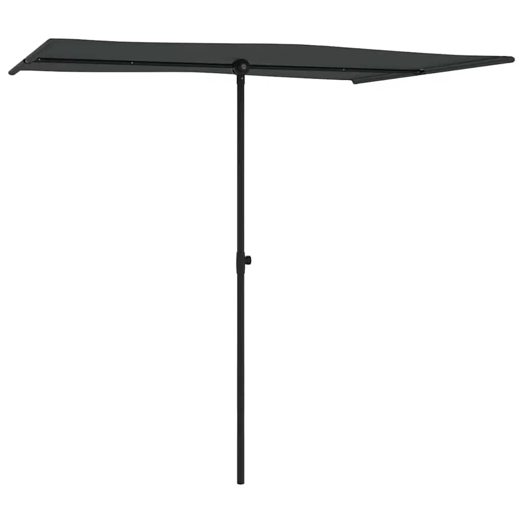 Garden Parasol UV Protective Canopy 2x1.5m Anthracite Outdoor Umbrella