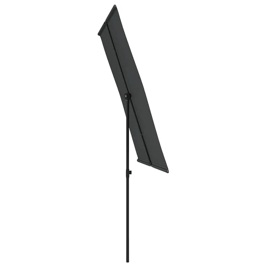 Garden Parasol UV Protective Canopy 2x1.5m Anthracite Outdoor Umbrella