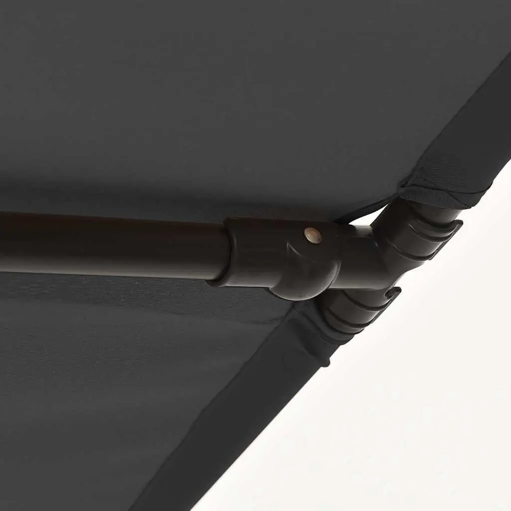 Garden Parasol UV Protective Canopy 2x1.5m Anthracite Outdoor Umbrella
