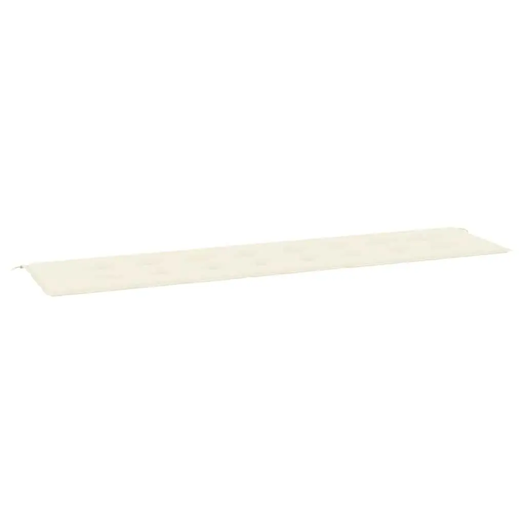 Garden Bench Cushion Cream 200x50x3 cm Outdoor Patio Seat Pad Oxford Fabric