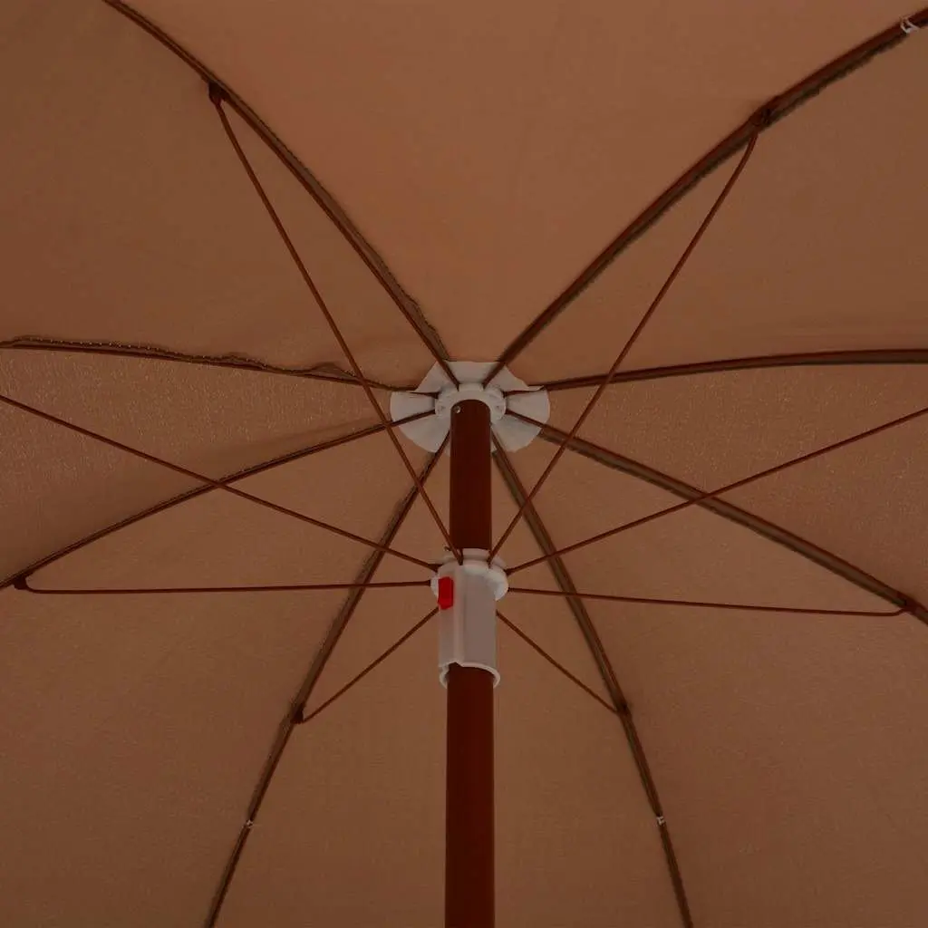Garden Parasol UV Protection 180 cm Taupe Polyester Outdoor Sunshade