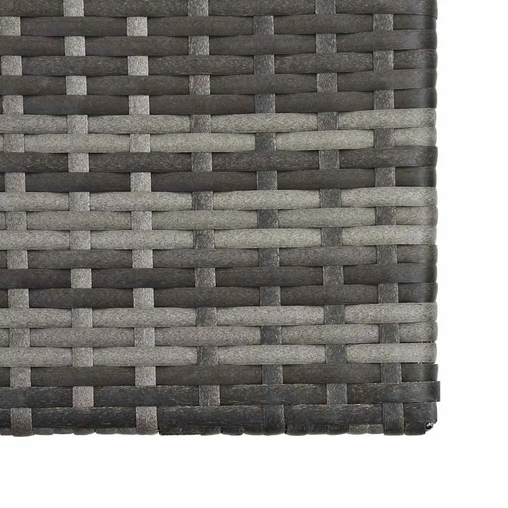 Garden Lounge Set 5 Piece Outdoor Patio Furniture Weather-resistant PE Rattan Grey Sofa