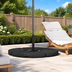 Umbrella Base Fan-shaped Set of 4 Heavy Duty Water Sand Fillable Offset Market