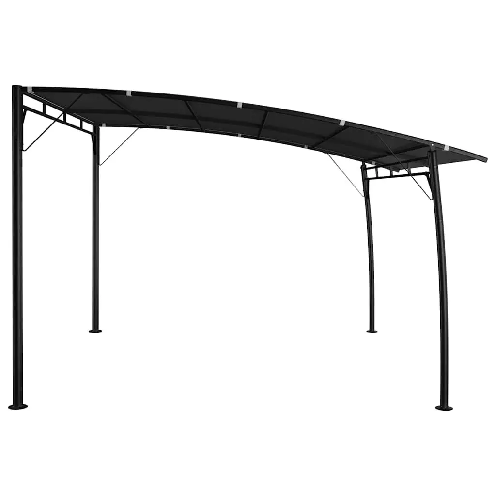 Garden Sunshade Awning Metal Frame 3x3x2.55m Anthracite