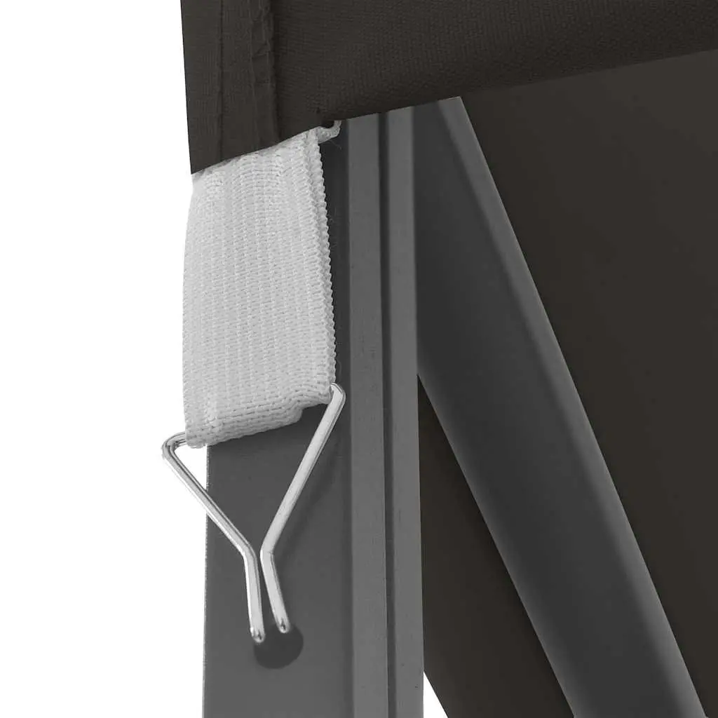 Gazebo Vented Canopy Tent 3x4 m Anthracite Steel Frame Polyester Roof