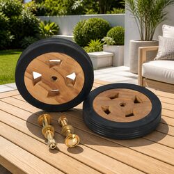 Sunlounger Spare Wheels 2pc Outdoor Garden Furniture Accessories Racing Rim
