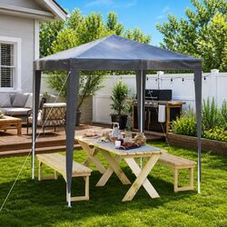 Party Tent 2x2m Outdoor Gazebo Canopy Steel Frame Garden Shelter Events