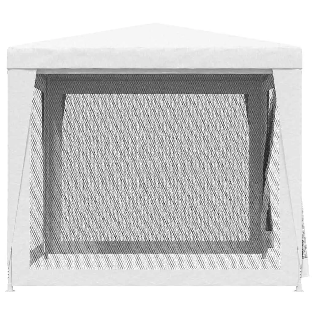 Party Tent Outdoor Gazebo 2.5x2.5m White Mesh Sidewalls