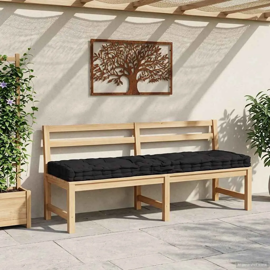 Pallet Floor Cushion Soft Cotton Black Outdoor Indoor Chair Sofa Pad Lounging Seating