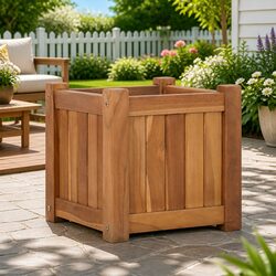Raised Garden Bed Planter 30x30x30 cm Outdoor Wooden Box Patio Container