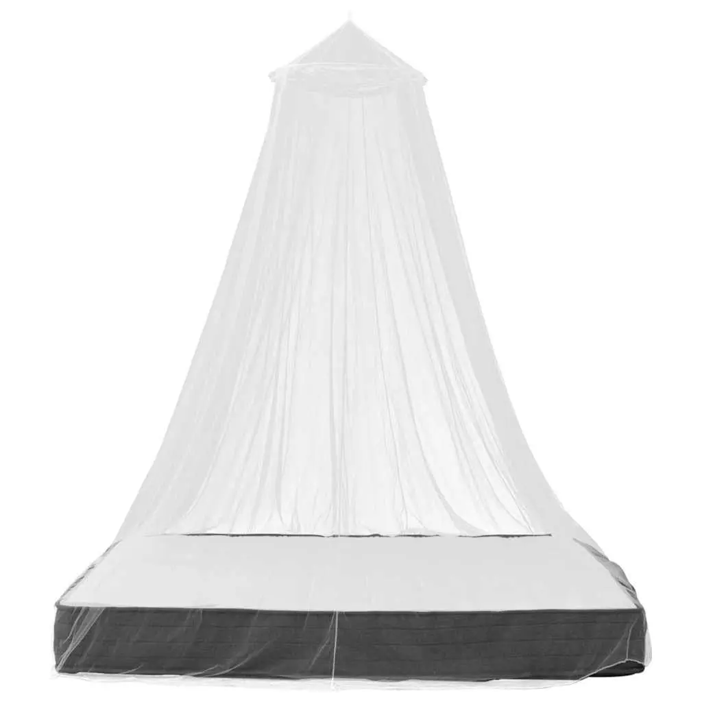 Mosquito Net Round Canopy Bed 2 pcs White Circular Insect Screen Set Home