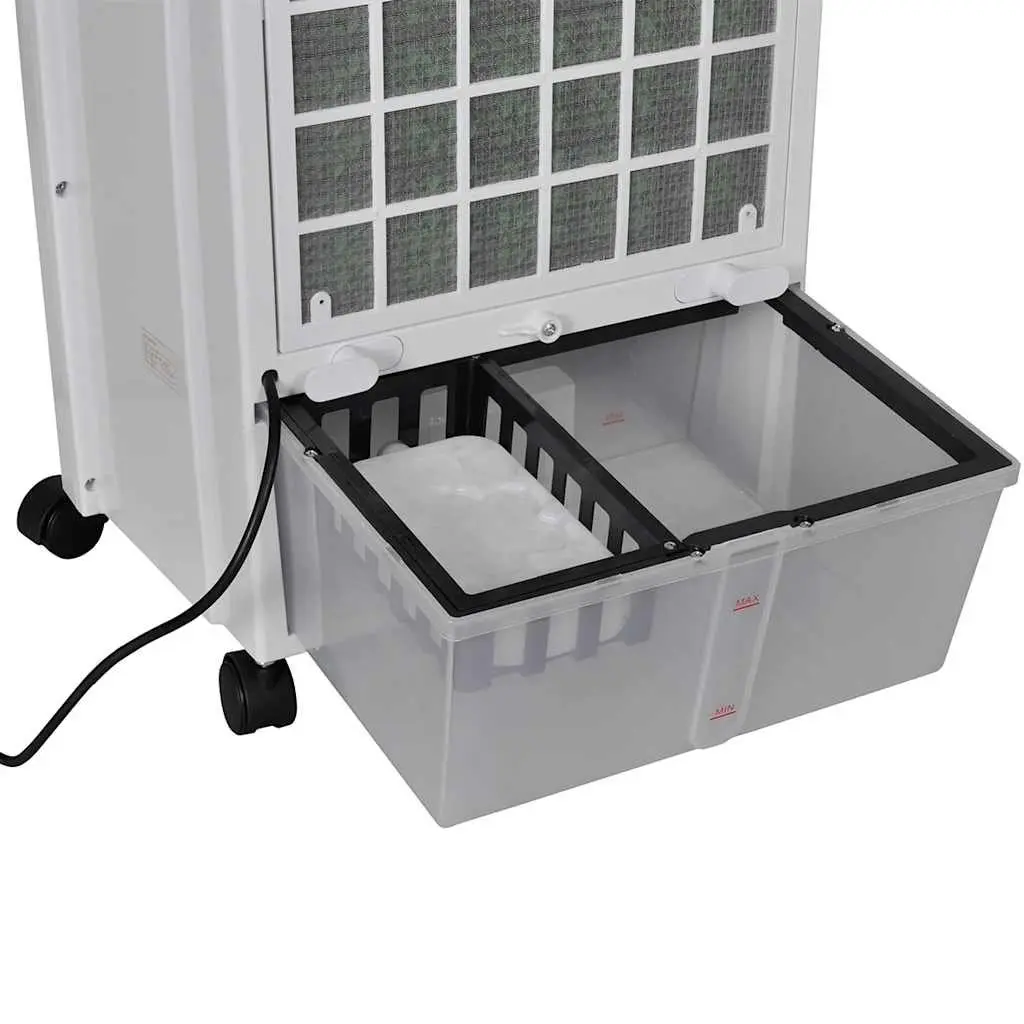 Portable Evaporative Air Cooler Humidifier Purifier 8L Water Tank White
