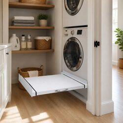 Washing Machine Stacking Kit with Pull-Out Shelf Universal Washer Dryer Column