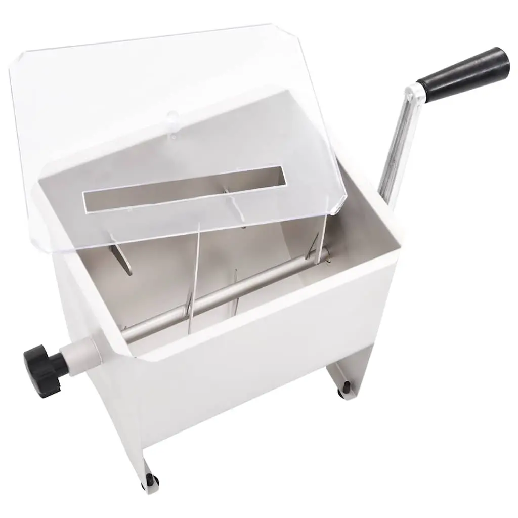 Manual Meat Mixer Stainless Steel 5kg Capacity Silver with Lid