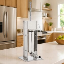 Manual Sausage Stuffer 5L Hopper Hand Crank Sausage Maker Kitchen Appliance
