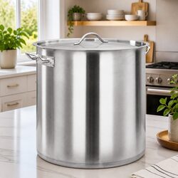 Stock Pot 71 L Stainless Steel Large Catering Cooking Pot Professional Kitchen