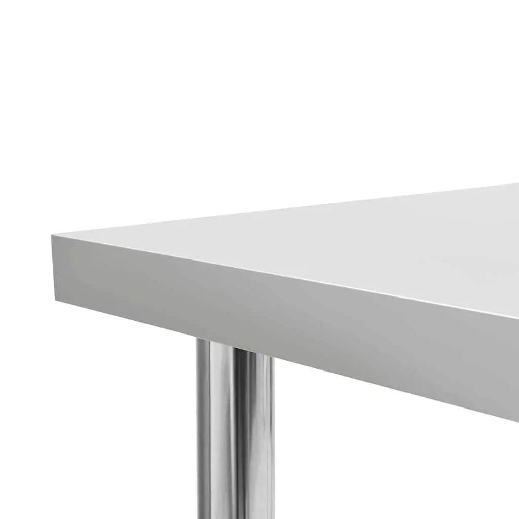 Stainless Steel Work Table Heavy Duty Food Prep Commercial Kitchen 120 x 60 x 85 cm