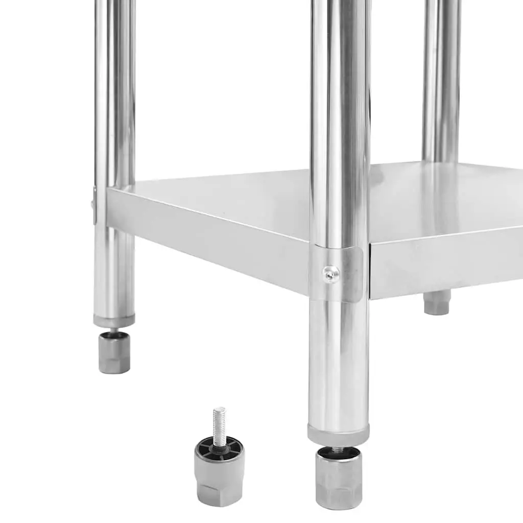 Stainless Steel Work Table Heavy Duty Food Prep Commercial Kitchen 120 x 60 x 85 cm
