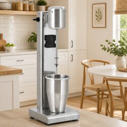 Milkshake Mixer Blender Silver Stainless Steel 1L Smoothie Protein Shake