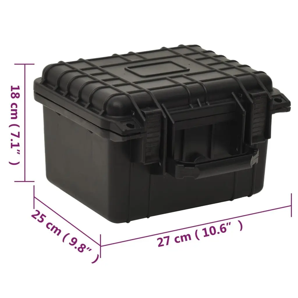 Camera Equipment Storage Hard Case Portable Shock-resistant Black with Foam Insert