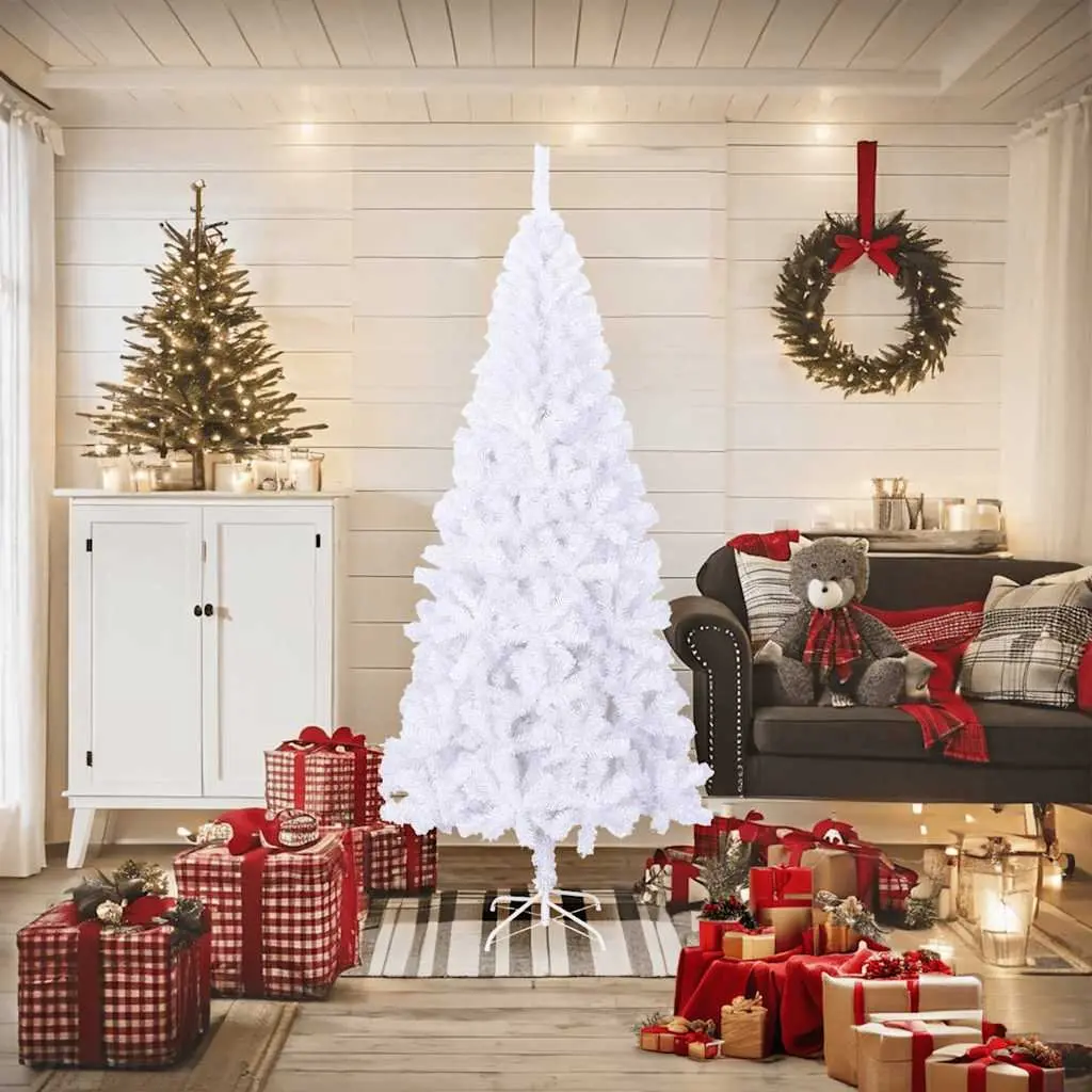 Artificial Christmas Tree 180cm White 620 Branch Tips Indoor Seasonal Holiday