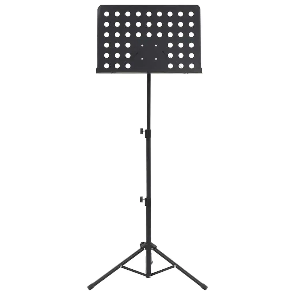 Music Stand Height Adjustable Tripod Legs Steel Black