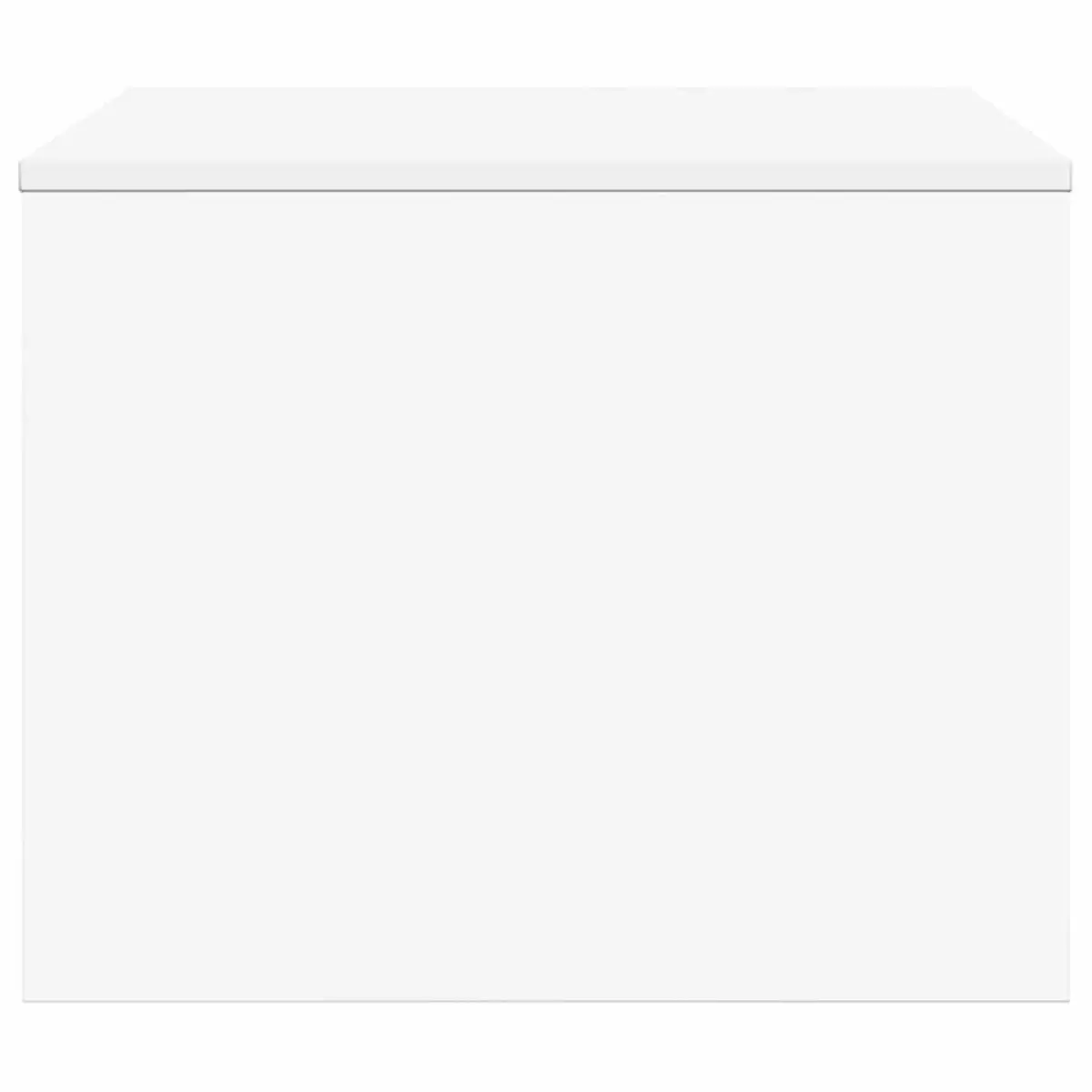Coffee Table White Rectangular Modern Living Room Accent Furniture with Storage