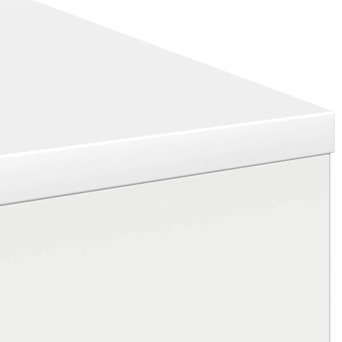 Writing Desk Rectangular Shape Engineered Wood White Home Office Furniture