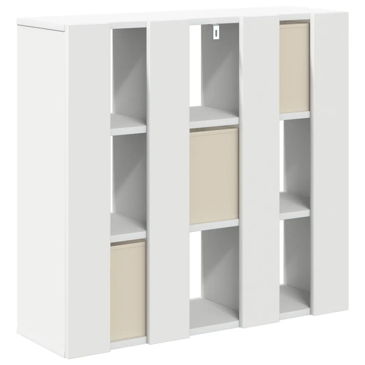 Sideboard White Storage Cabinet Modern Living Room Furniture 73.5 x 24 x 69.5 cm Engineered Wood