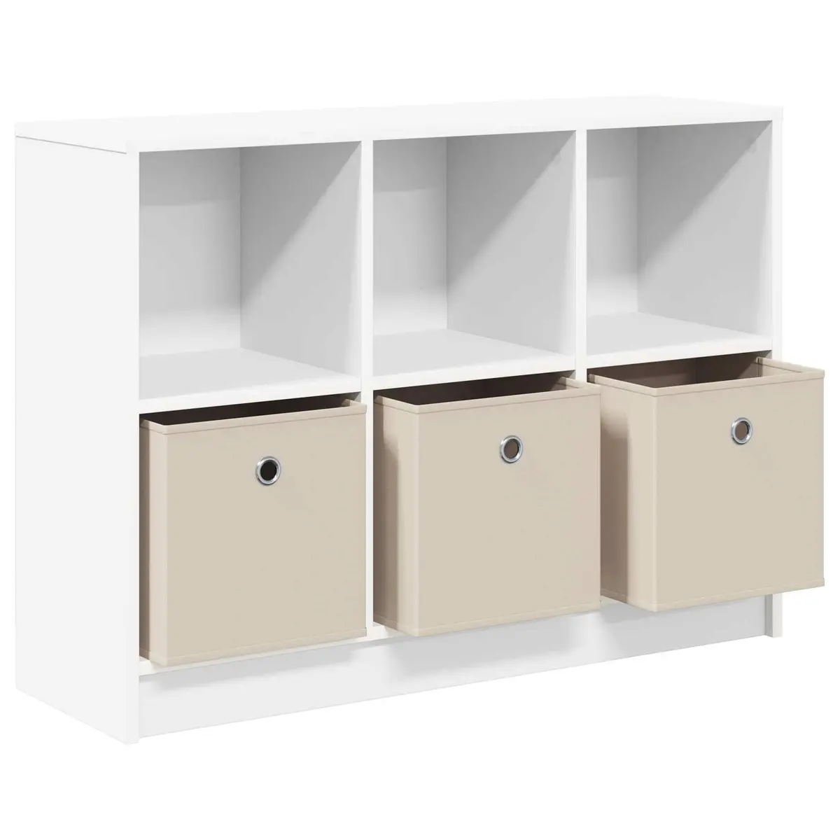 Sideboard Freestanding Storage Cabinet with Drawer and Shelves White Engineered Wood 88.5 x 27.5 x 63.5 cm