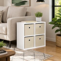 White Sideboard with Drawer Modern Storage Cabinet Living Room Furniture