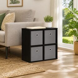 Sideboard with Drawer Black Oak Storage Cabinet Living Room Buffet 49.5 x 22 x