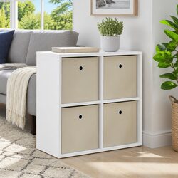 Sideboard with Drawer White Storage Cabinet Living Room Furniture Modern Design