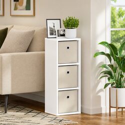 Sideboard with Drawer White Storage Cabinet Modern Living Room Furniture 25.5 x