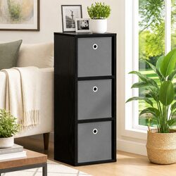 Sideboard with Drawer Black Oak Modern Storage Cabinet Living Room Furniture