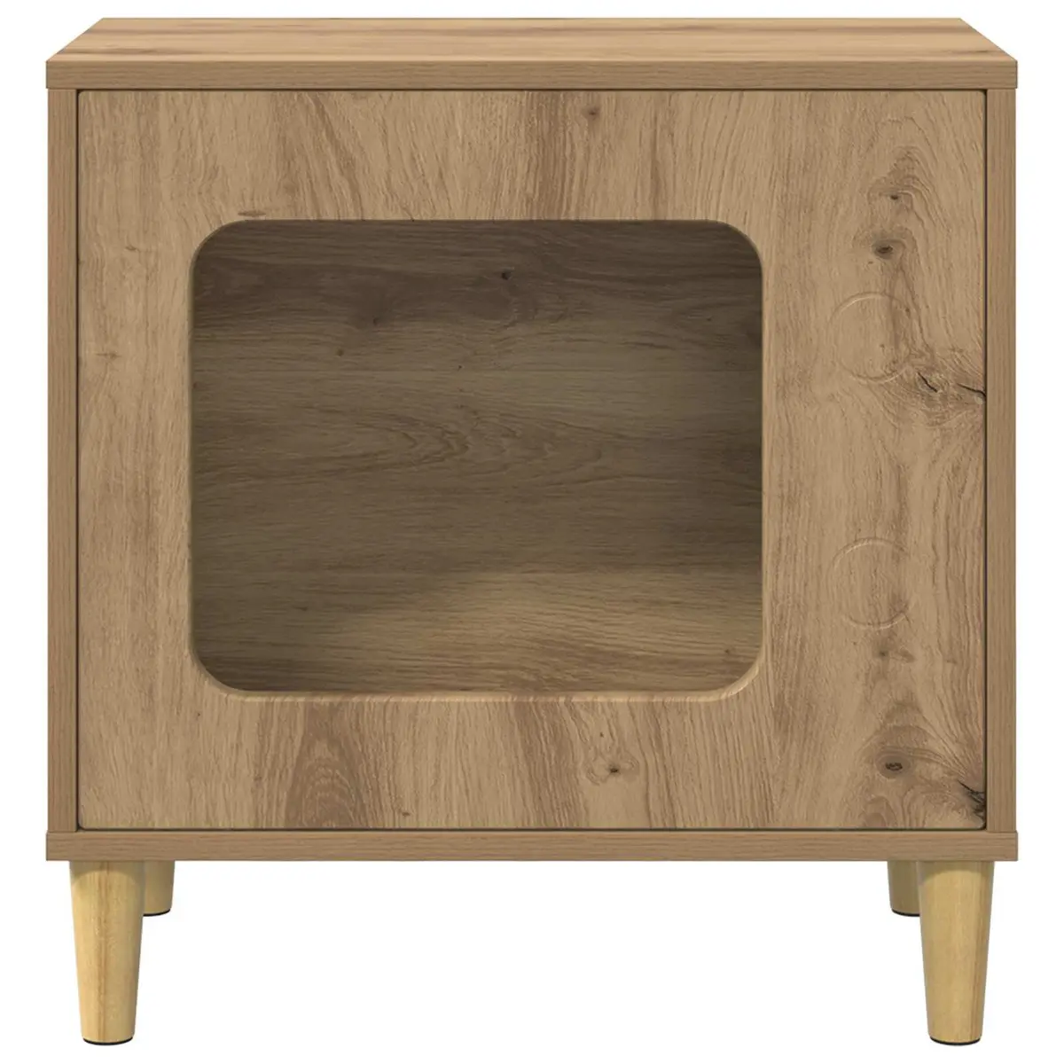 Cat House Modern Design Brown Engineered Wood Furniture Pet Retreat Hideaway