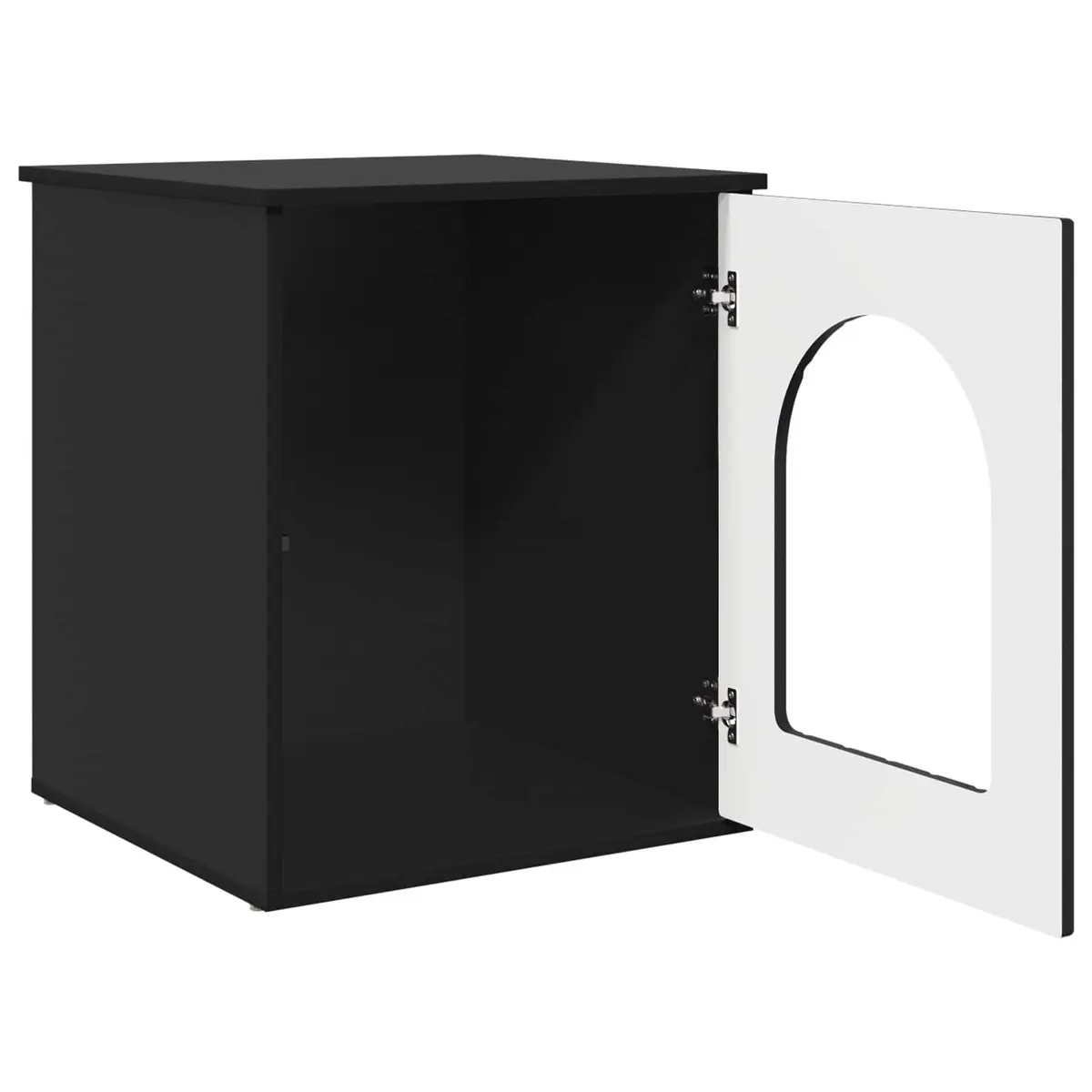 Cat House Modern Black Indoor Hideaway Bed Engineered Wood