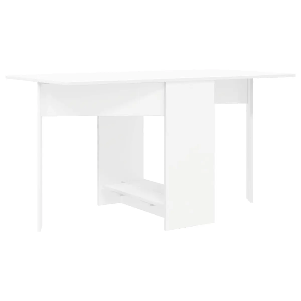 Dining Table Extendable Folding 138x70x73.5cm Engineered Wood White