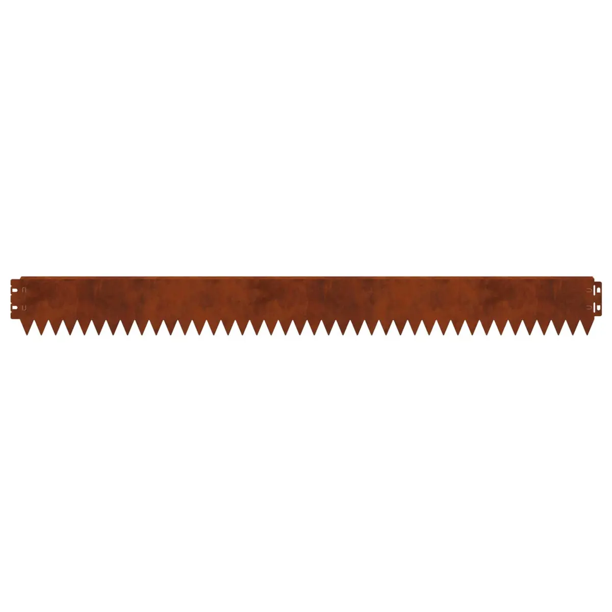 Garden Lawn Edging Steel Border Edge 103x10cm Bent Top Rusty Brown 10 Piece