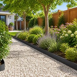 Garden Lawn Edging 10 pcs 103 x 15 cm Steel Black Flexible Landscape Border