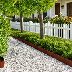 Garden Lawn Edging Border 20 pcs 103x15cm Steel Flexible Landscape Yard