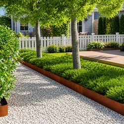 Garden Lawn Edging 10 Pieces 103 x 15 cm Steel Landscape Border Flower Bed