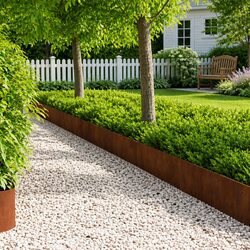 Garden Lawn Edging 20 Pieces Steel Borders 103 x 30 cm Landscape Boundary
