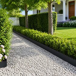 Garden Lawn Edging 10pcs Steel Borders 103 x 20cm Landscaping Outdoor Yard