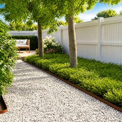 Garden Lawn Edging 20 pcs Flexible Steel Border Landscape Rusty Brown 102cm