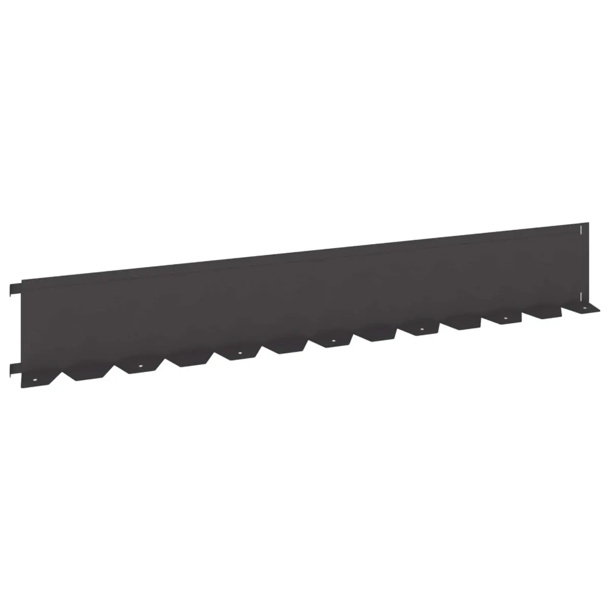 Garden Lawn Edging Border Flexible Steel Black 20 Piece