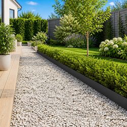 Garden Lawn Edging Steel Landscape Border 20 Pieces Black Modern Design Outdoor