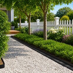 Steel Garden Lawn Edging Borders 10 Pack Landscape Edging Black Outdoor